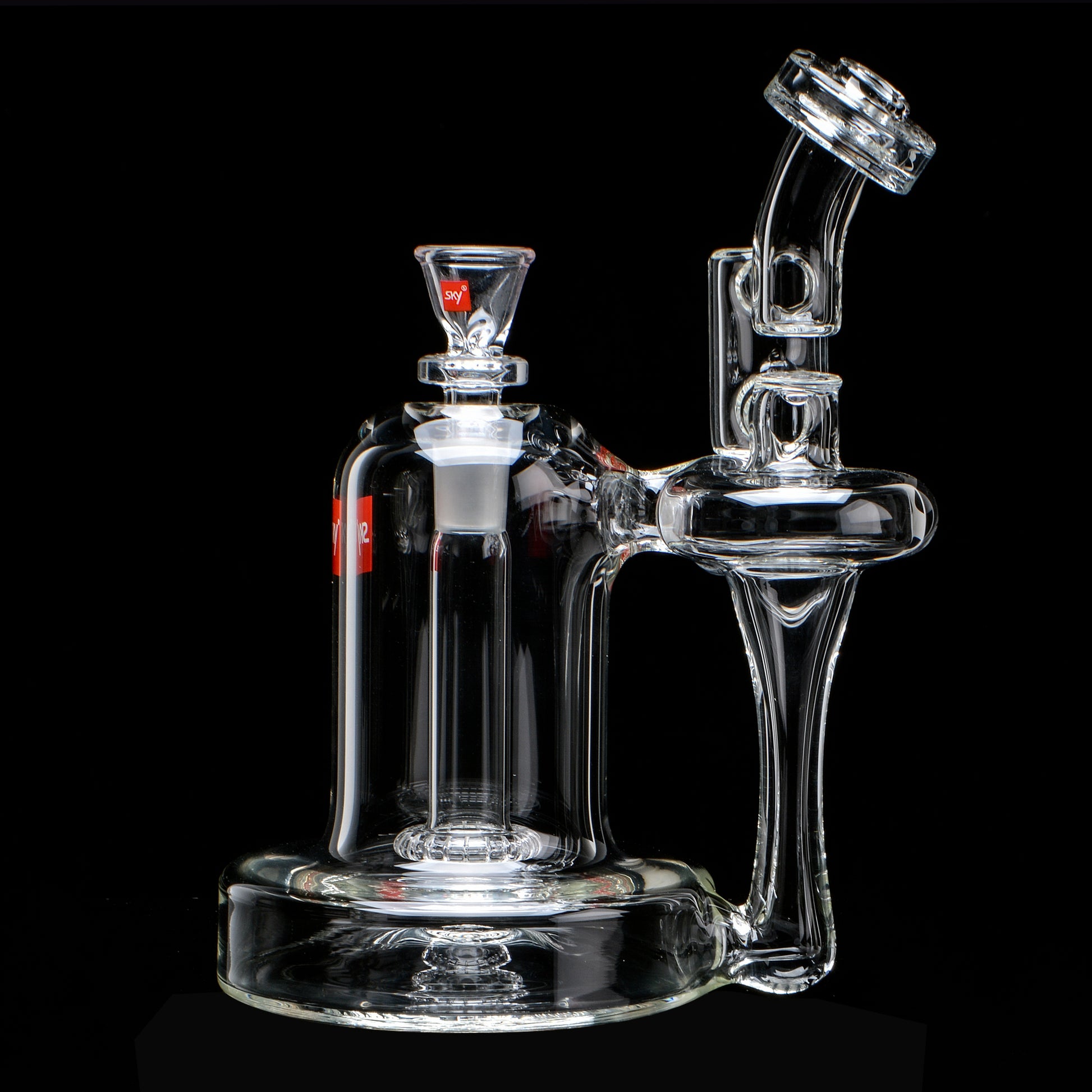 14mm Neutron Recycler Bubbler bong, standing upwright