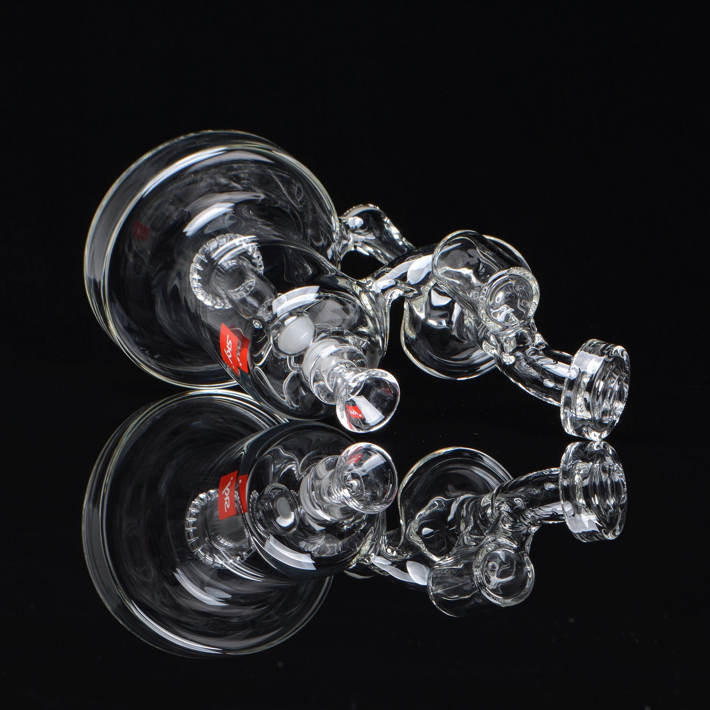 14mm Neutron Recycler Bubbler bong, laying down sideways