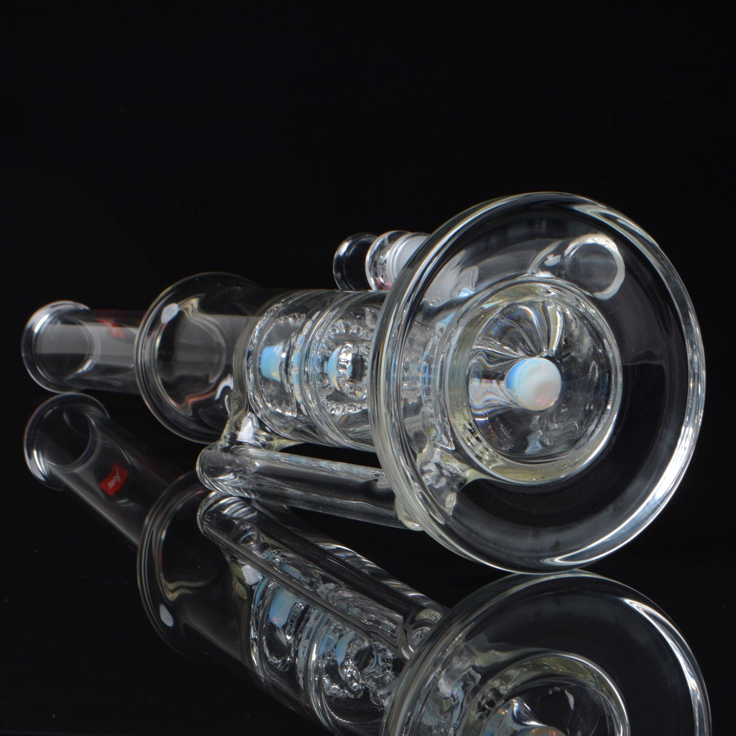 close up of the bongs base