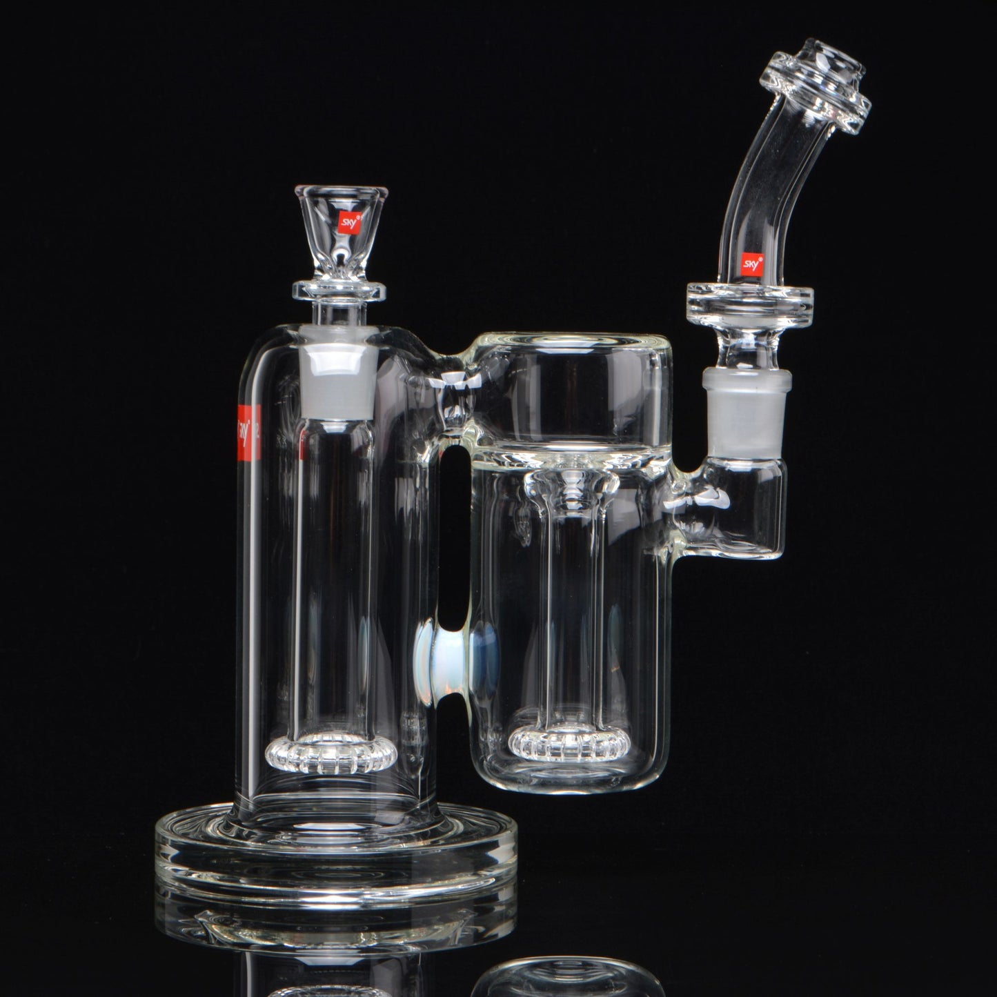 The Binary Bubbler Bong, standing upright