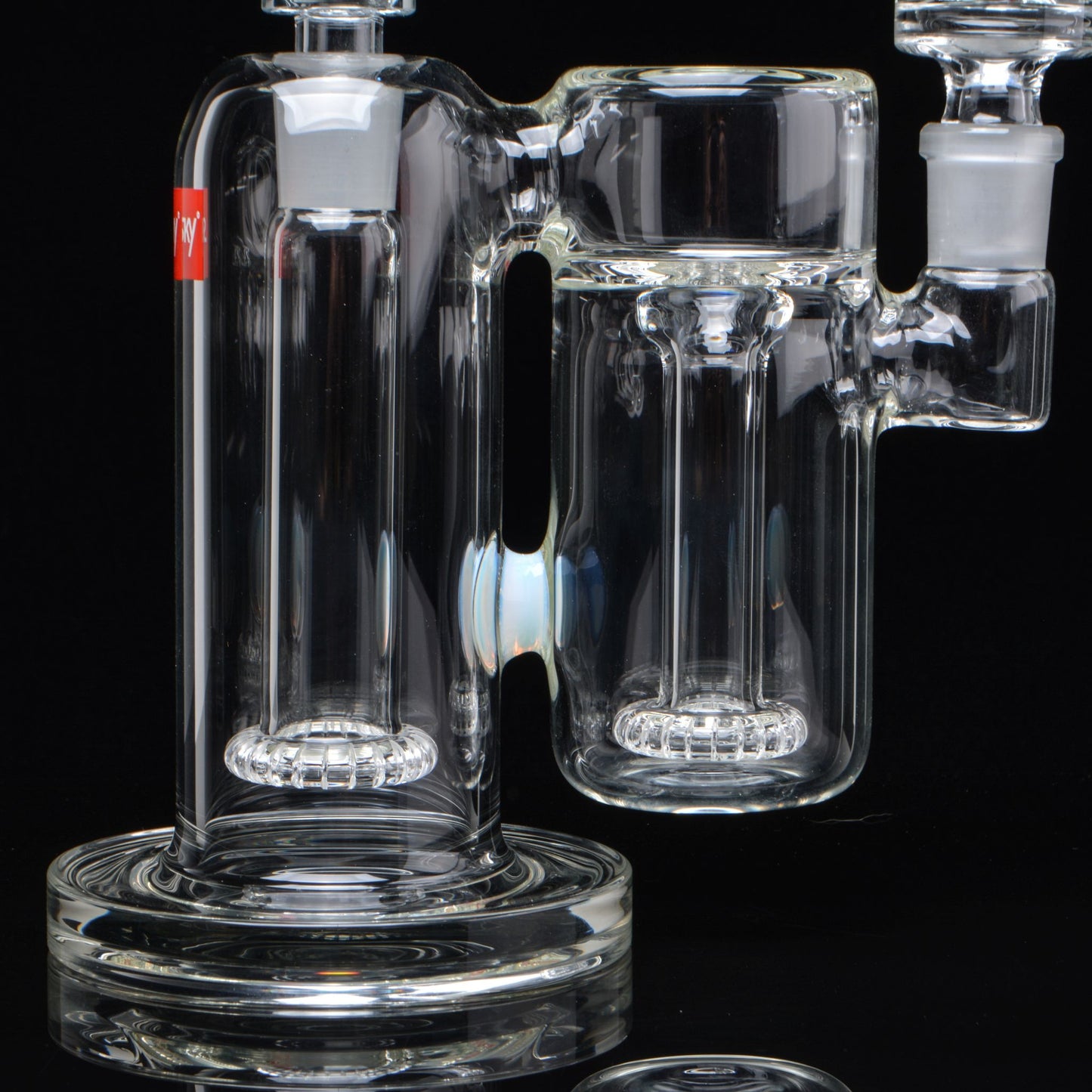 The Binary Bubbler Bong, close up of the duel chambers