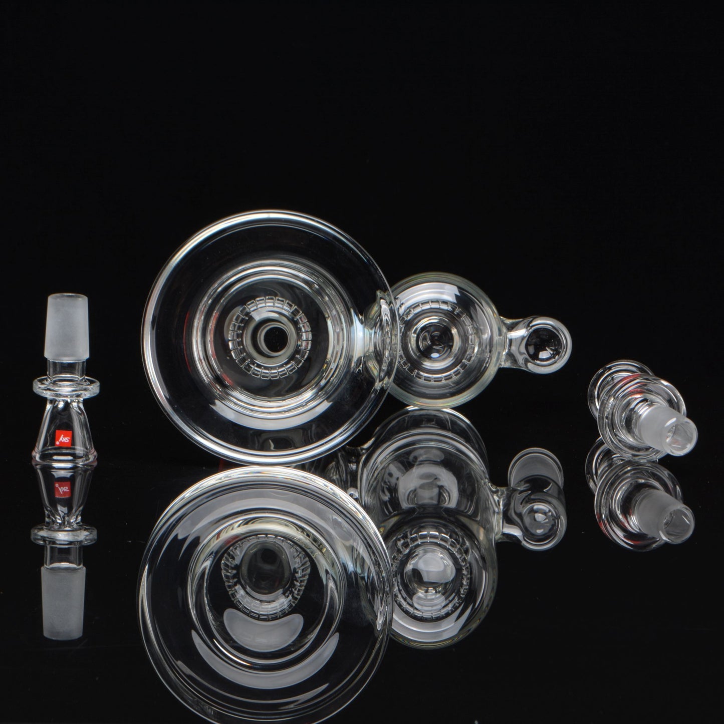 The Binary Bubbler Bong, close up of the components