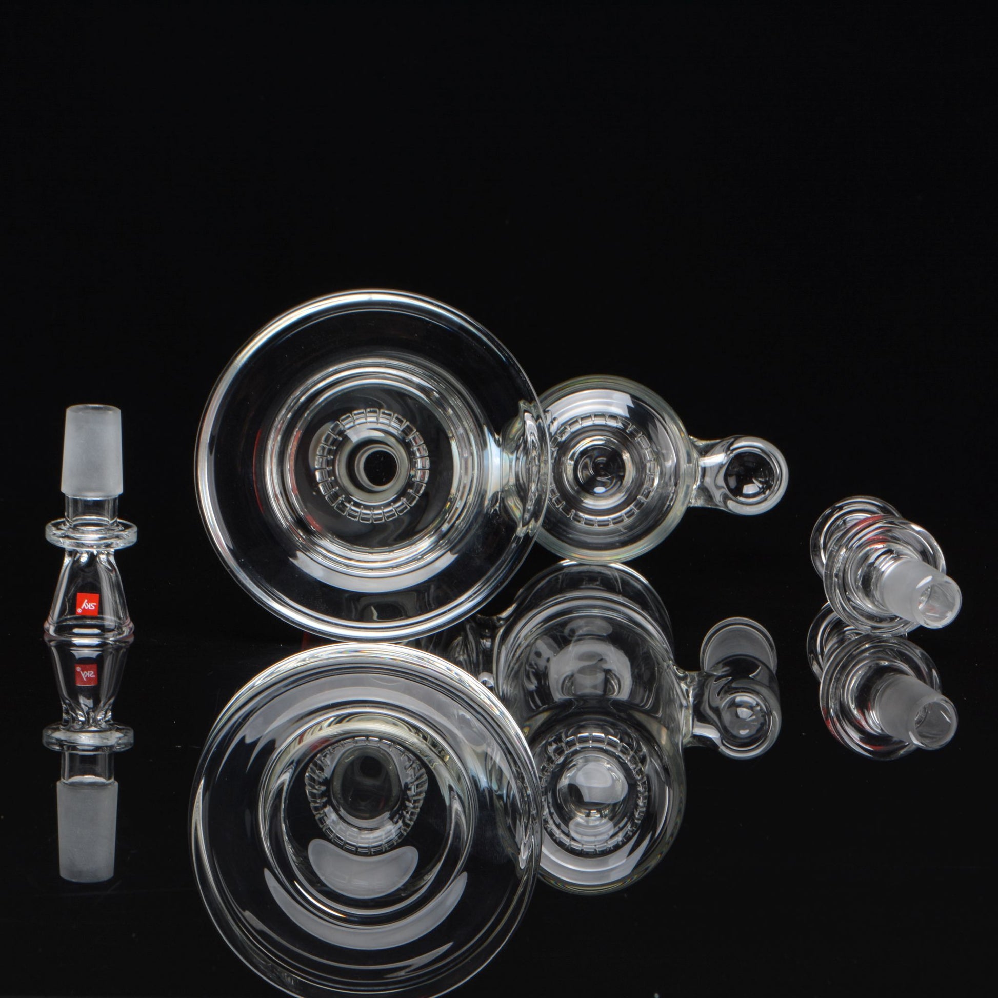 The Binary Bubbler Bong, close up of the components