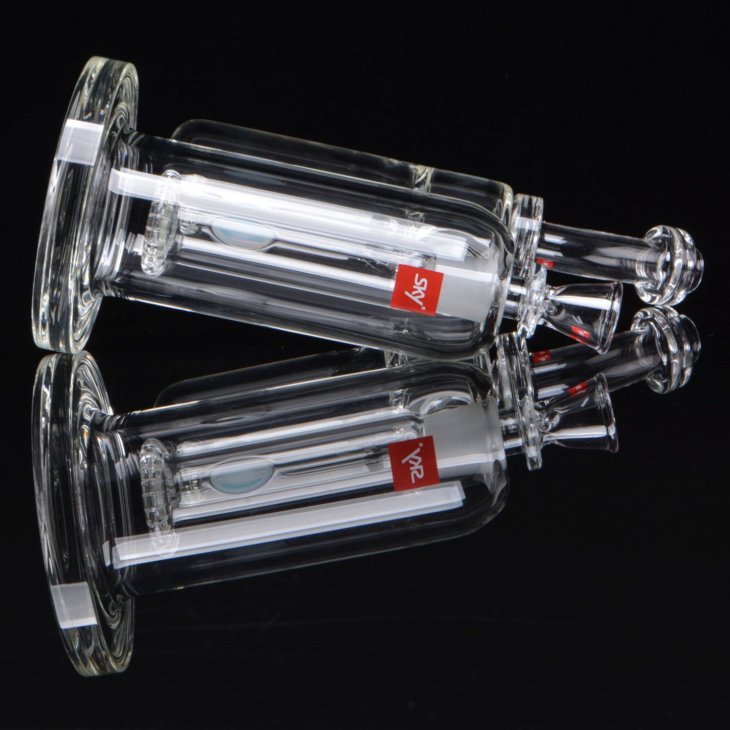 The Binary Bubbler Bong, laying down sideways