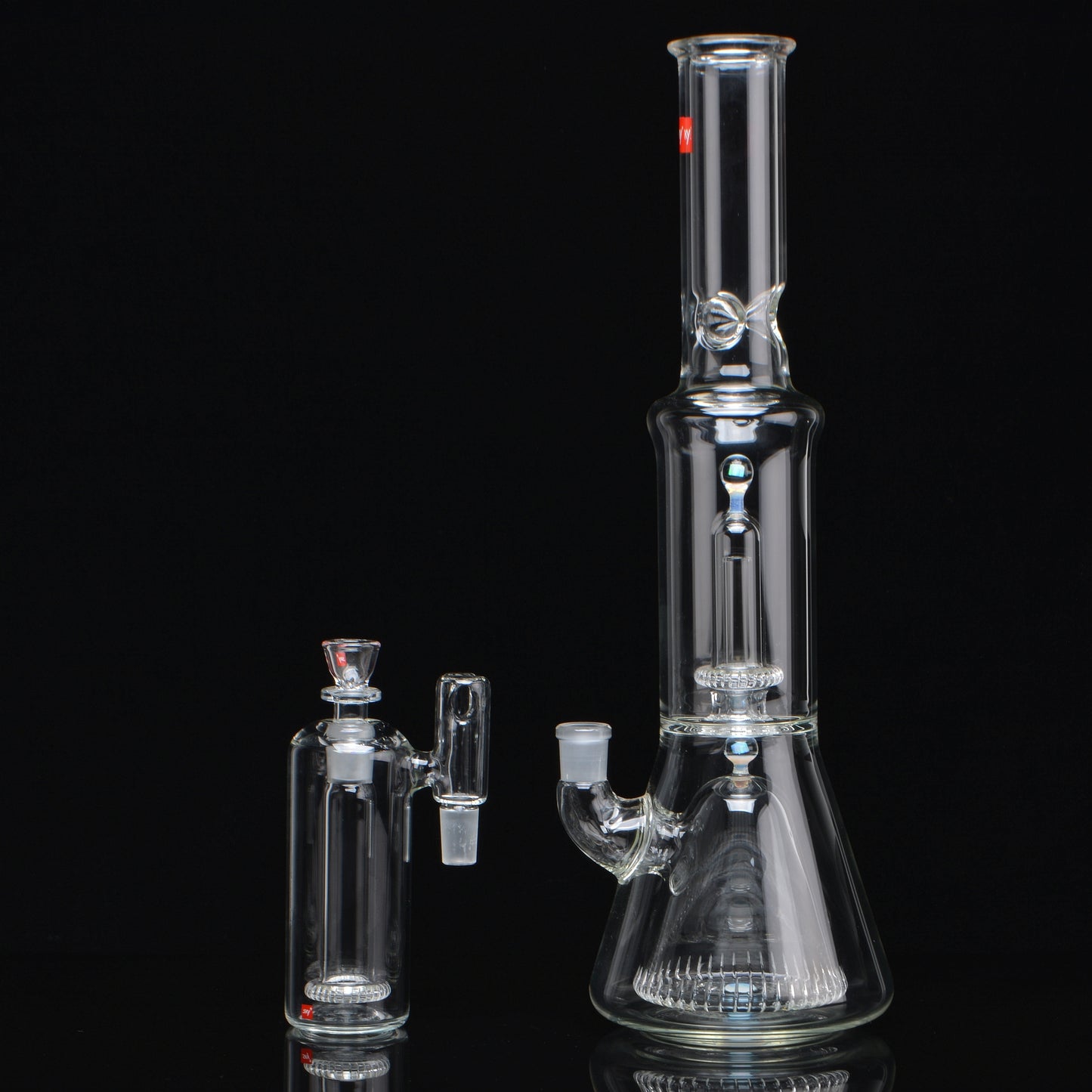Double Fusion Beaker Set, separated and standing upright