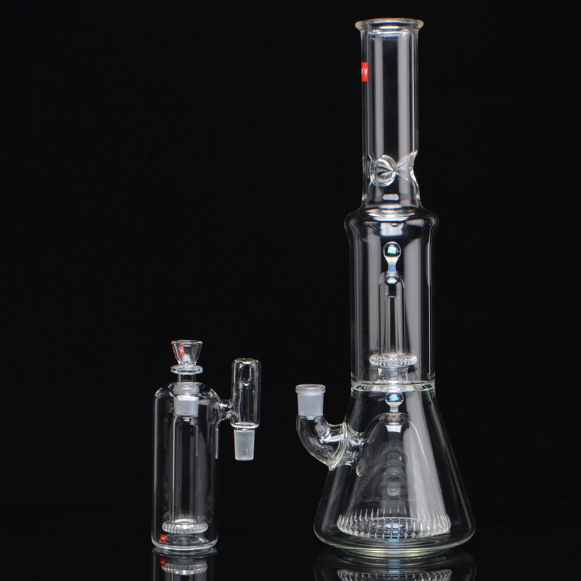 Double Fusion Beaker Set, separated and standing upright