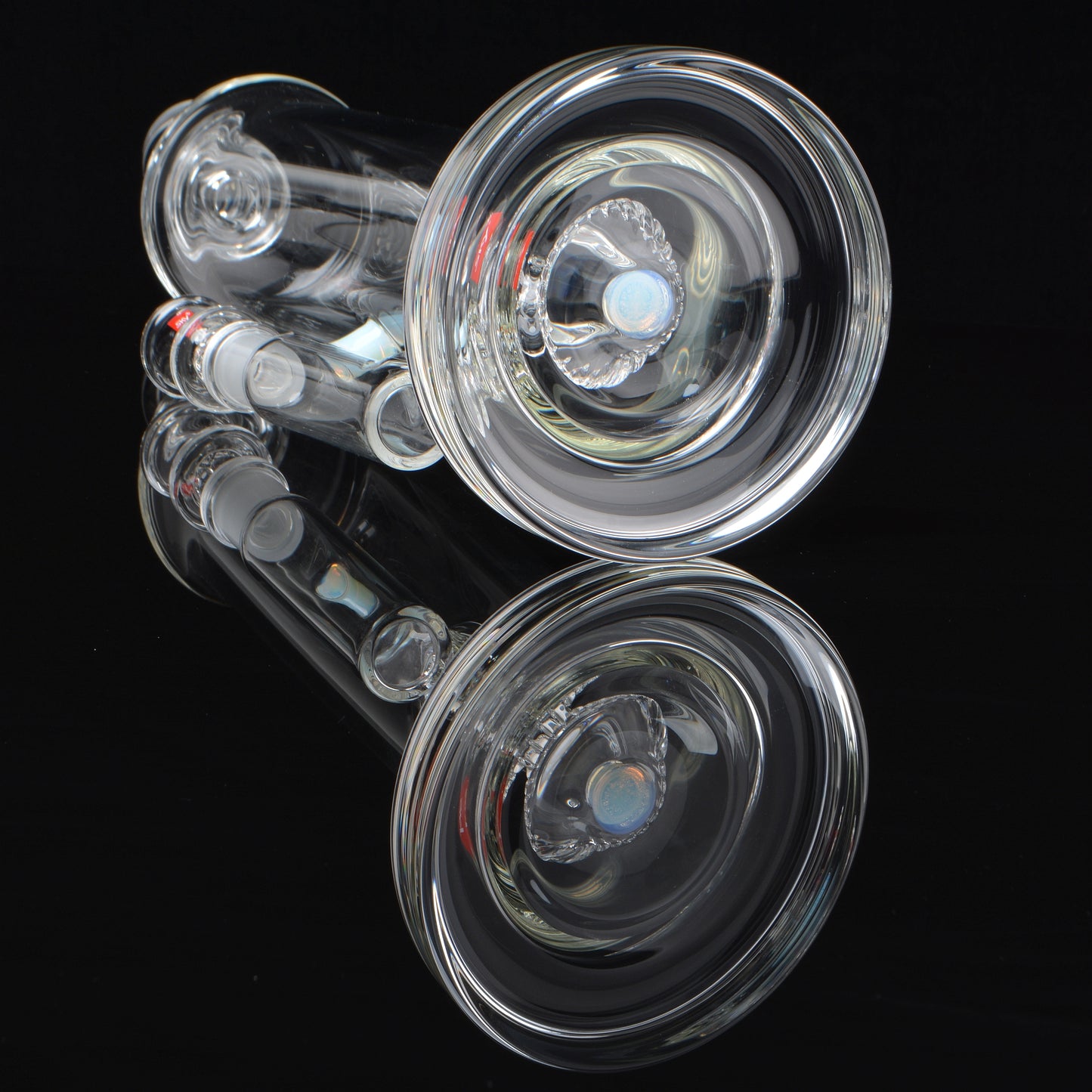 Eclipse Shower Head Bubbler bong, 12in tall, 14mm joint, 45 degree base shot