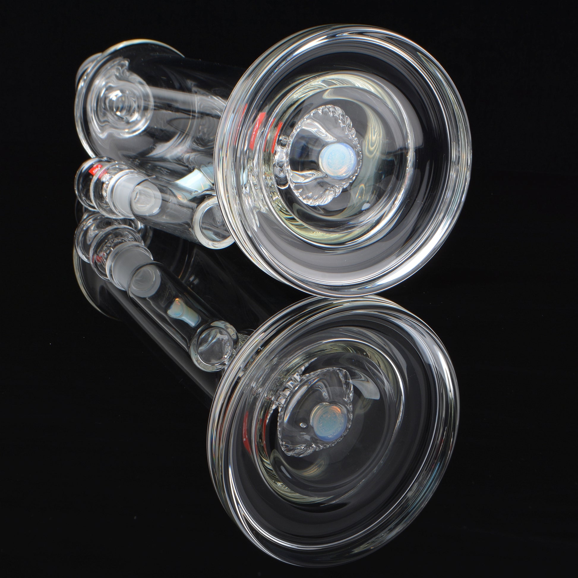 Eclipse Shower Head Bubbler  bong, 12in tall, 14mm joint, 45 degree base shot