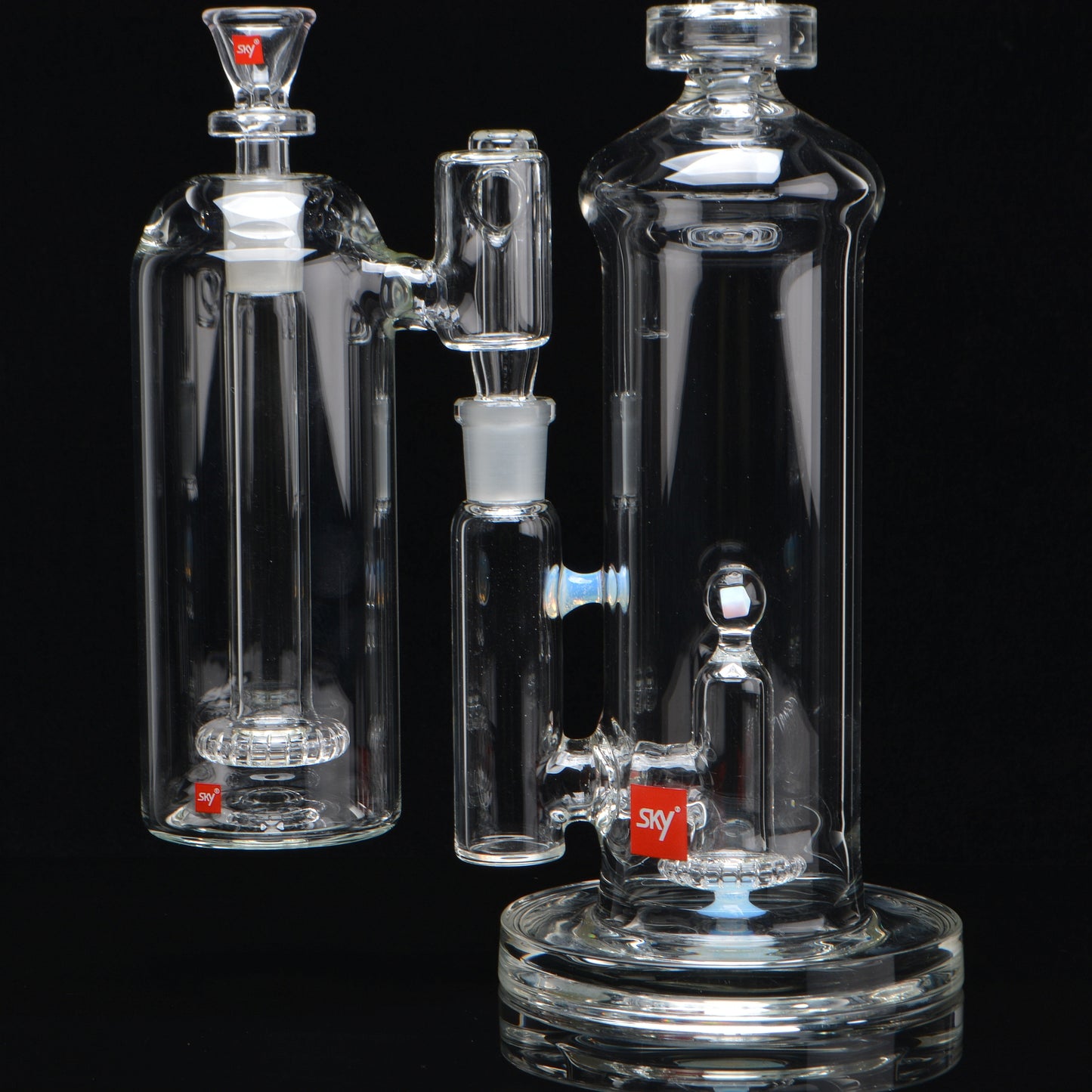 base, perk, ash catcher, and bowl piece
