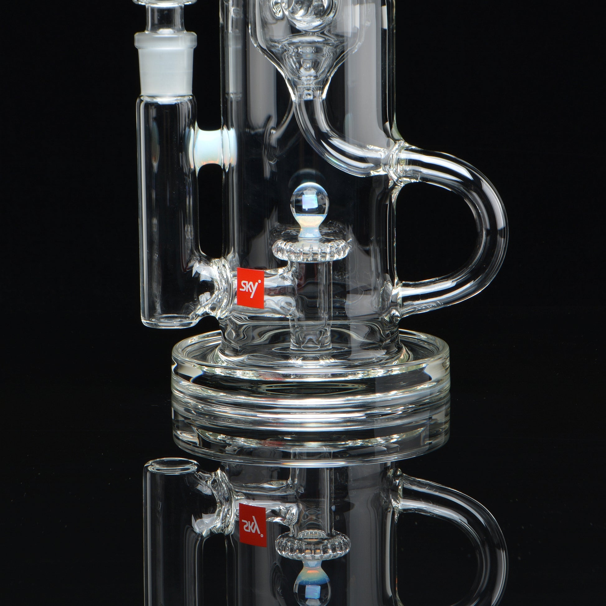 Close up of the drain, base, joint, and perk
