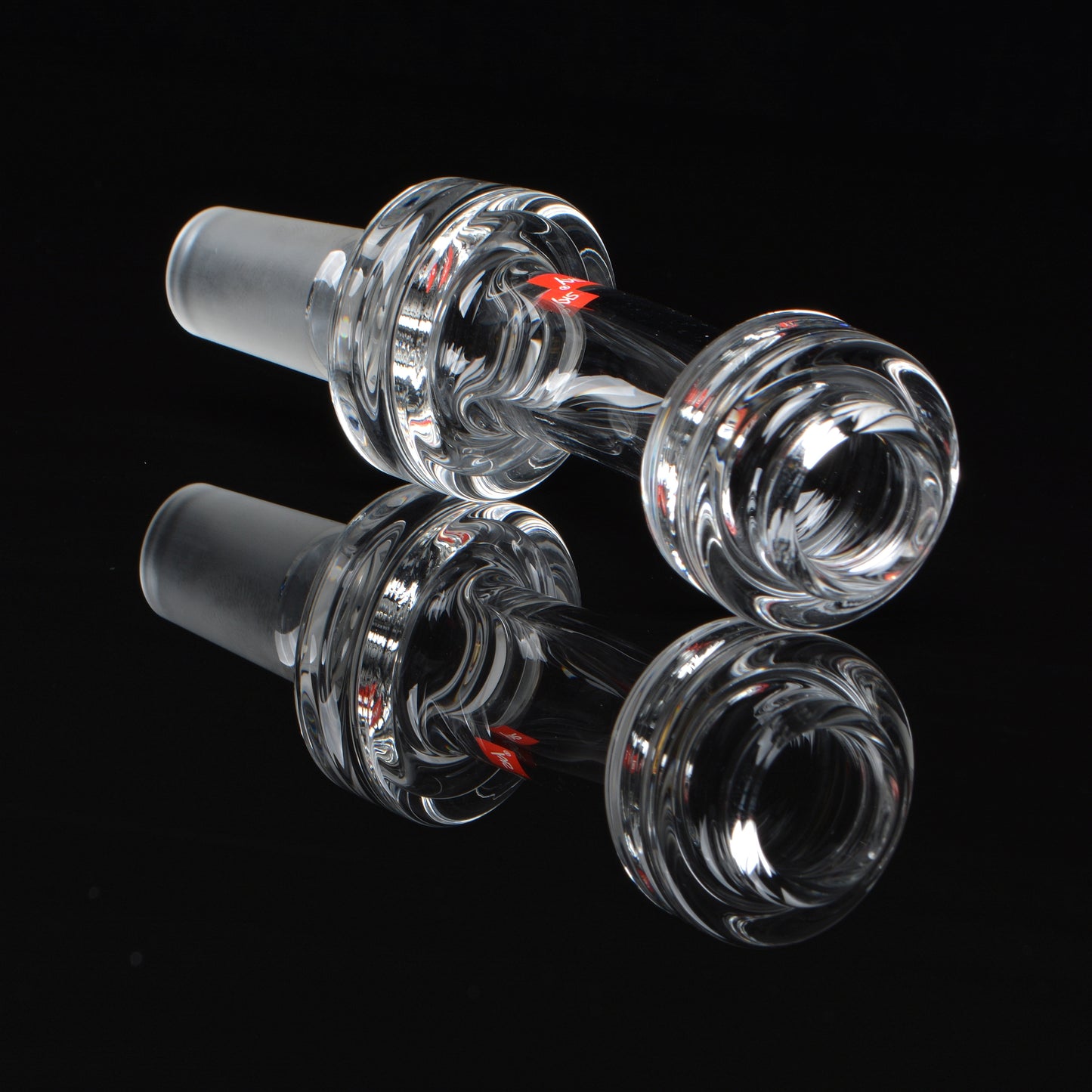 18mm Removable Lunar Mouthpiece, reflective mouthpiece shot