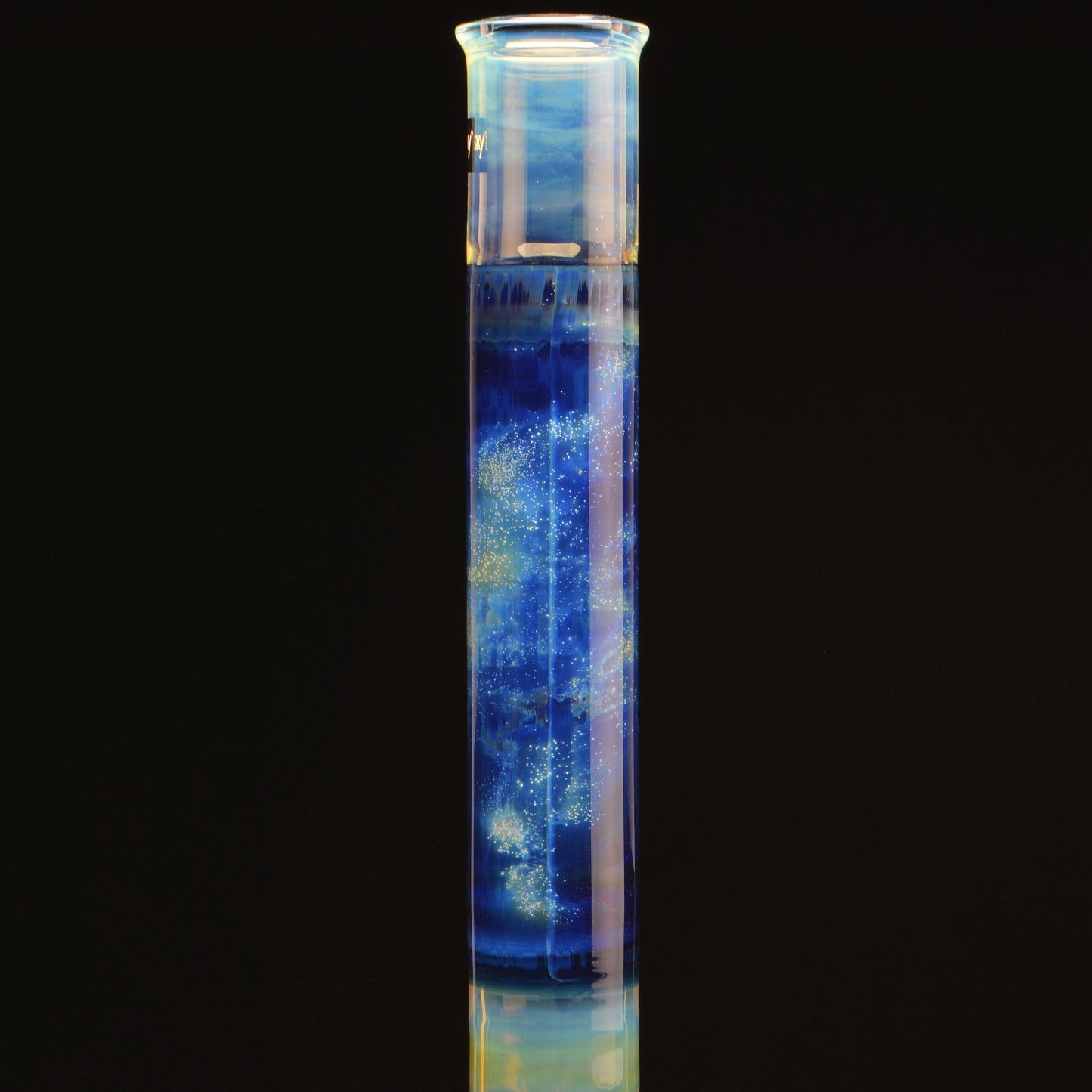 fumed beaker bong, space tech, neck shot