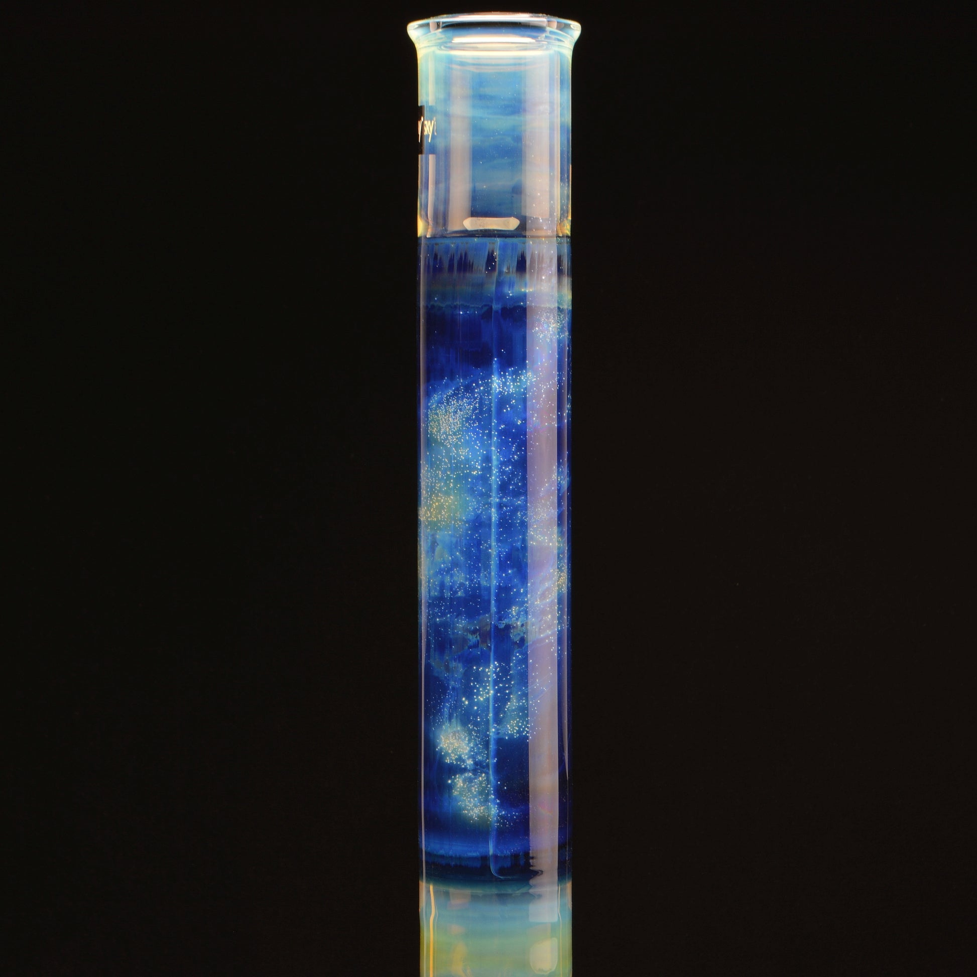 fumed beaker bong, space tech, neck shot