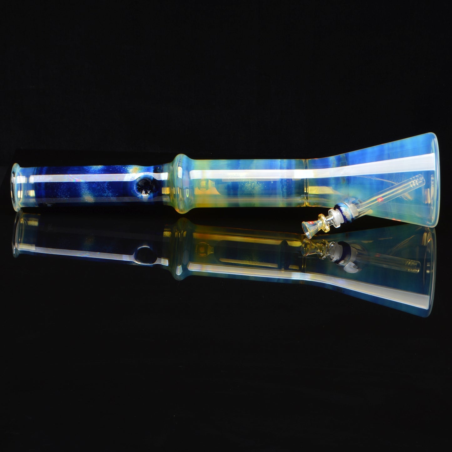 18in Fumed Showerhead Beaker bong, horizontal