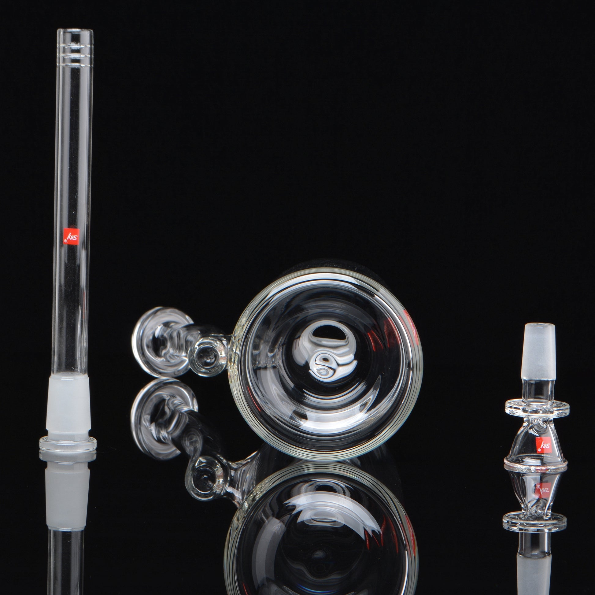 Stellar bong base, bowlpiece, and downstem