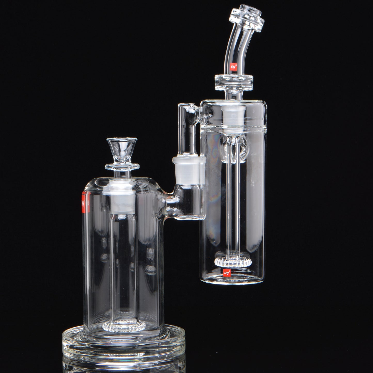 18mm Orbital Showerhead Perk, attached to a lunar bubbler