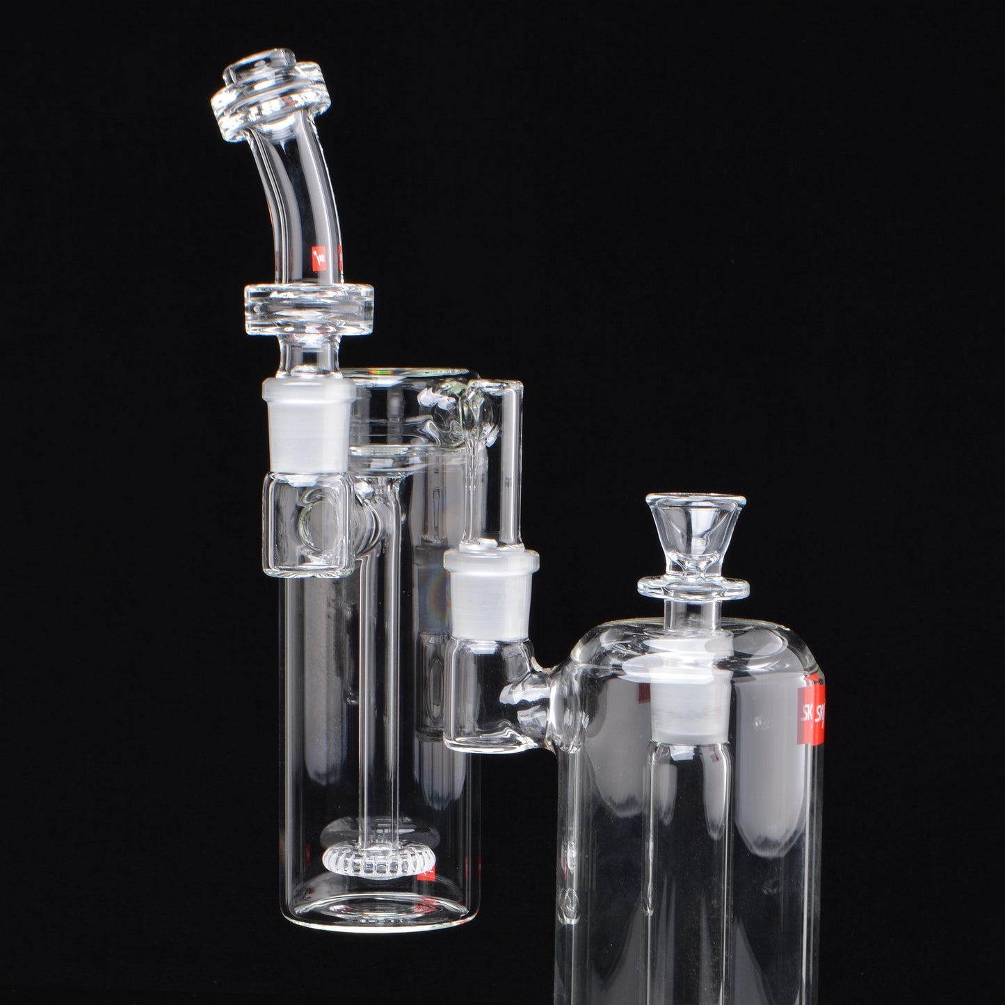 18mm Orbital Showerhead Perk, on the lunar bubbler at a 45 degree angle