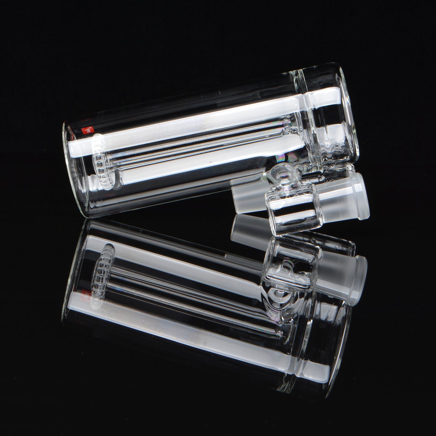 18mm Orbital Showerhead Perk, laying down, reflective shot