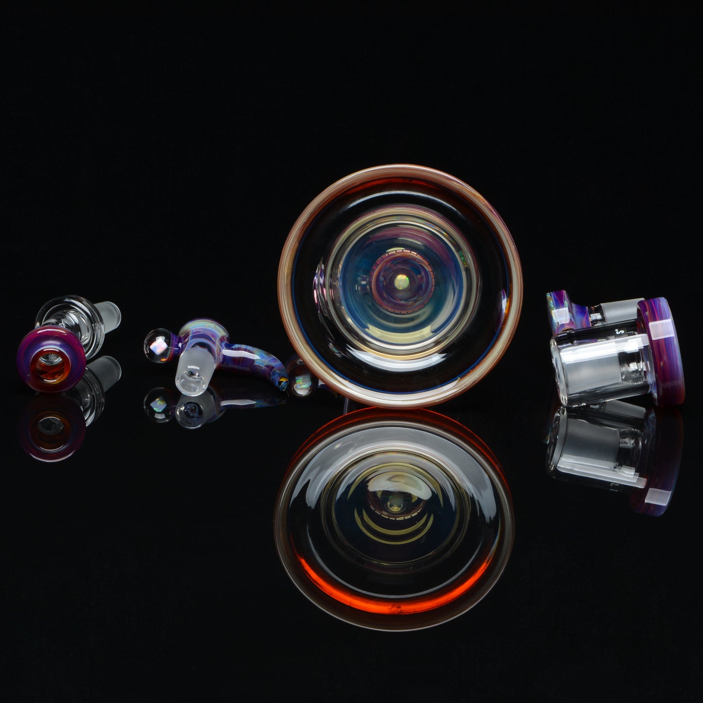2nd Quality Amber Purple Lunar Bubbler Set
