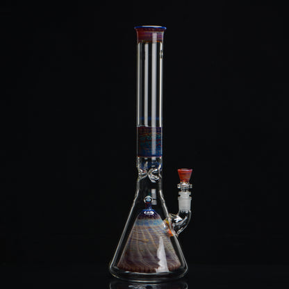 Amber Purple Fusion Beaker Bong