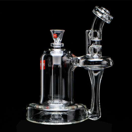 14mm Neutron Recycler Bubbler bong, standing upwright
