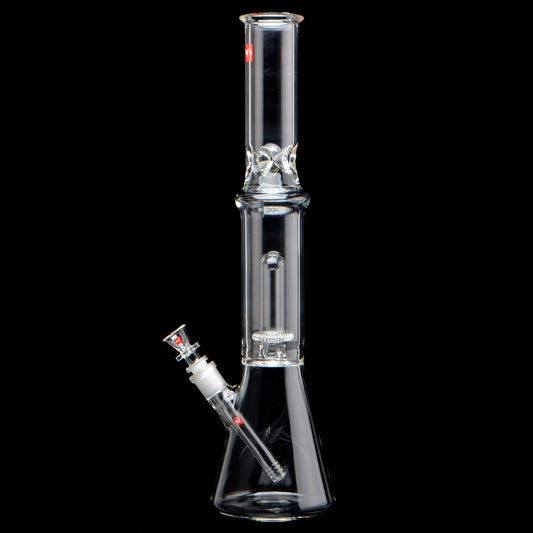 18in zenith beaker bong, standing upright