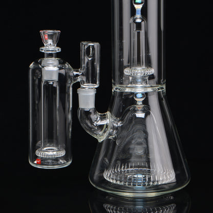 Double Fusion Beaker Set, Close up of the lower perk and splash catcher