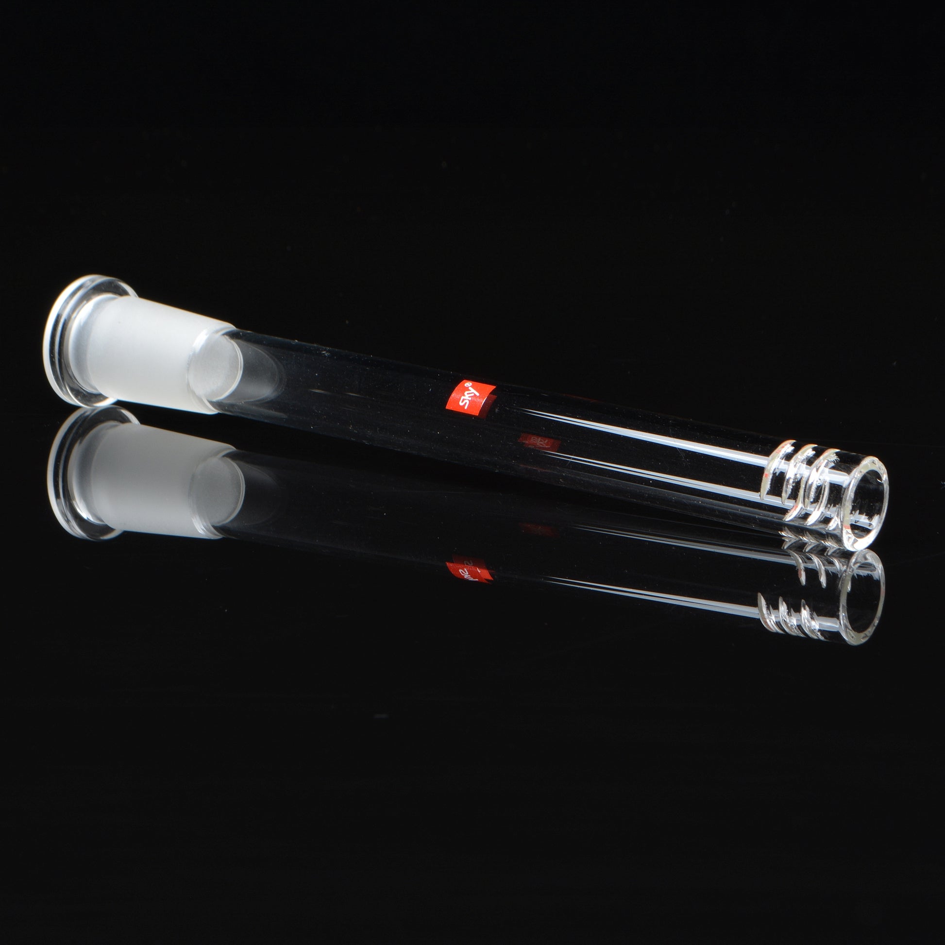 Reflective shot of the 6-slitt style downstem, rotated 45 degrees