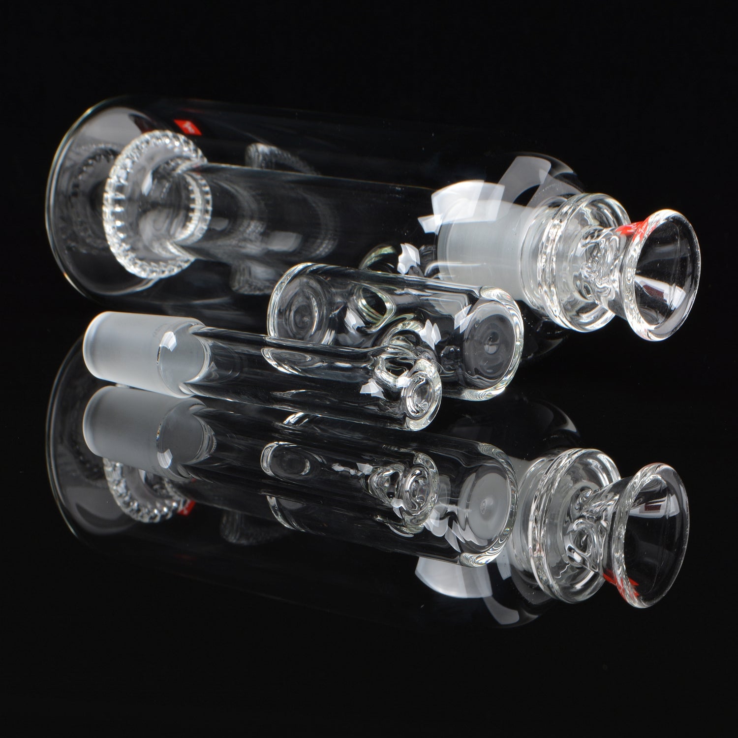 Lunar Showerhead Splash Catcher, laying down, rotated 60 degrees