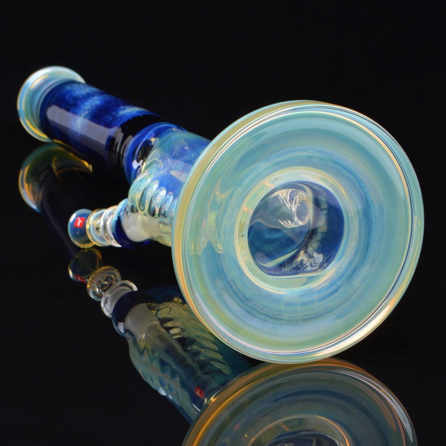18in Silver Fumed Straight Tube, base shot