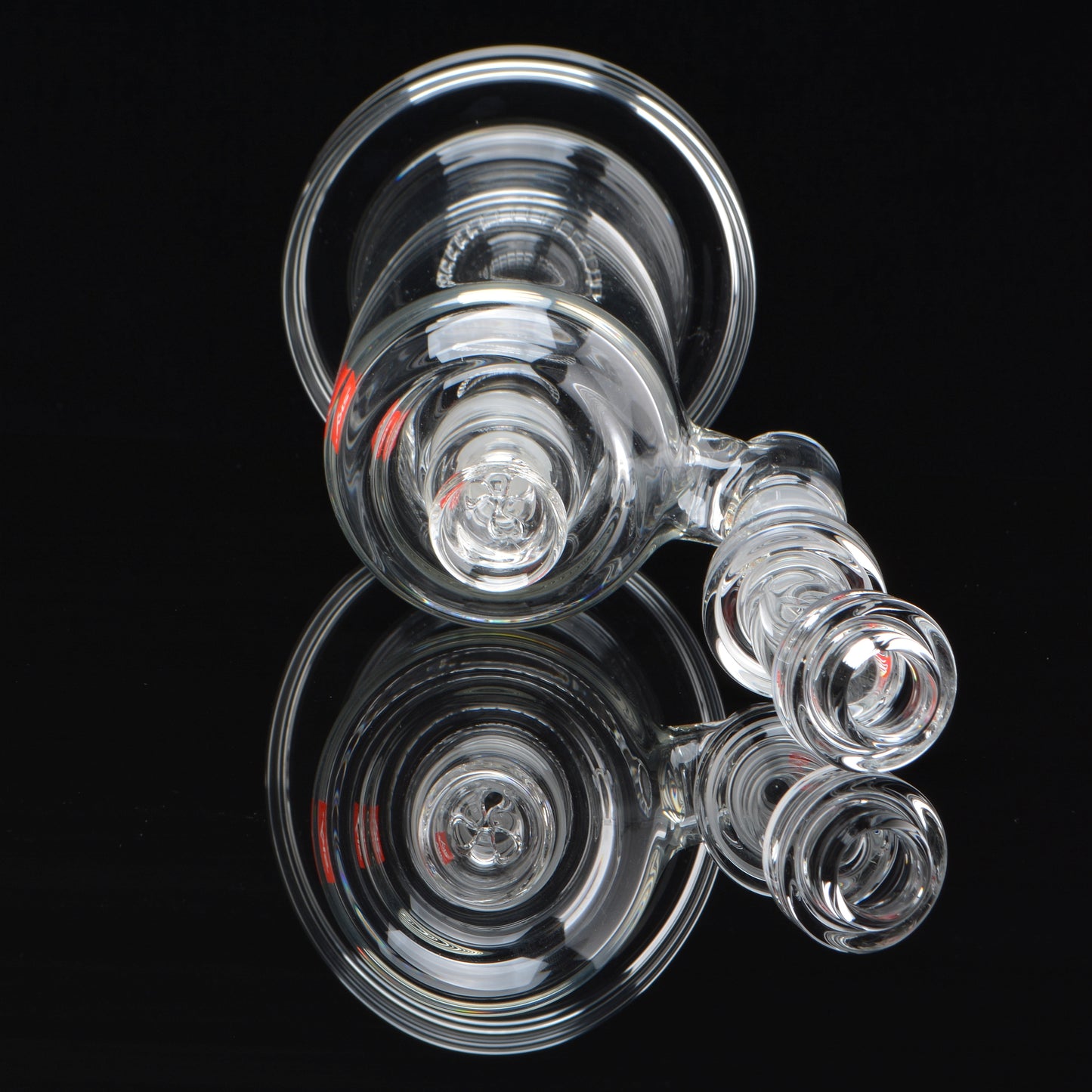 18mm Shower head Bubbler, with a removable mouthpiece, laying down, facing forward